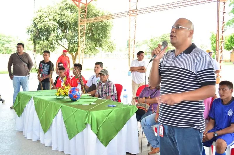 Acto de inauguración de los Juegos Indígenas 2013